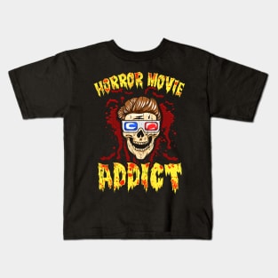 Horror Movie Addict Kids T-Shirt